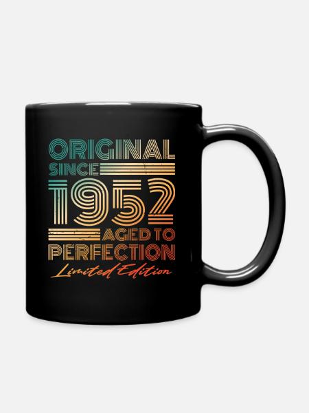 1952 Vintage Original Vintage Anniversaire - Mug uni - noir