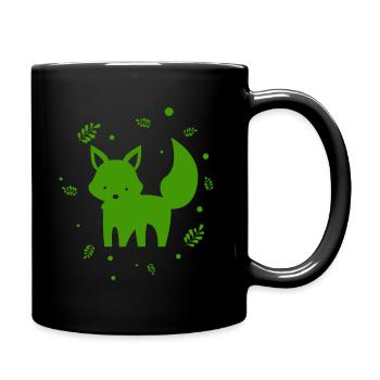 Renard - Animal - Zoo - Amoureux des animaux - Conservation de la nature - Mug uni - noir - Droite