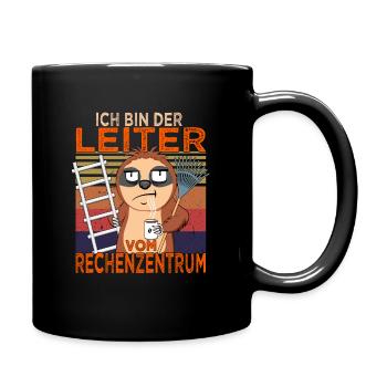 Leiter vom Rechenzentrum - Hobbygärtner - Tasse einfarbig - Schwarz - Rechts