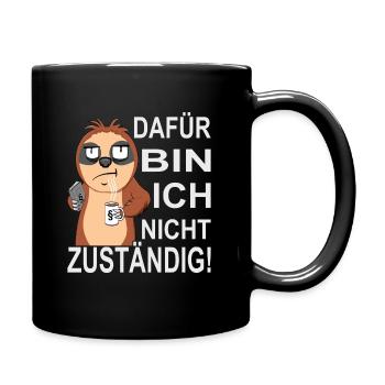 Beamtenstatus & lustige Beamten Sprüche - Tasse einfarbig - Schwarz - Rechts
