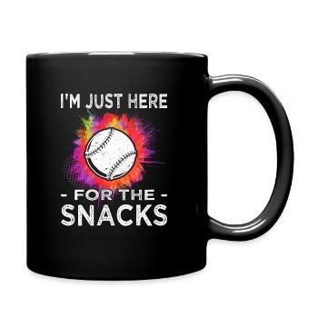 Im just here for Baseball - Baseball players - Full Colour Mug - black - Right