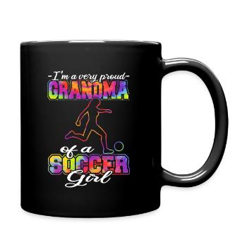 Grand-mère d’une footballeuse - Fußballspieler Oma - Mug uni - noir - Droite