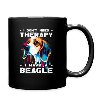 Beagle - Dog Lovers - Dog Owners - Full Colour Mug - black - Right