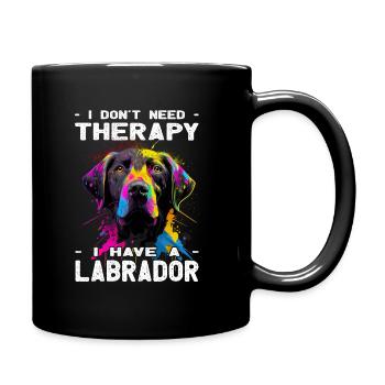 Labrador - Hundeliebhaber - Hundebesitzer - Tasse einfarbig - Schwarz - Rechts
