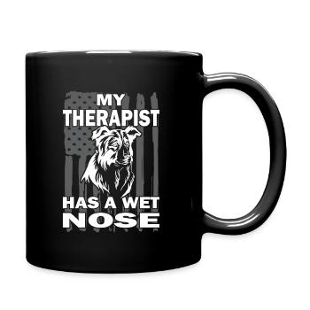 Border Collie - Hundeliebhaber - Hundebesitzer - Tasse einfarbig - Schwarz - Rechts