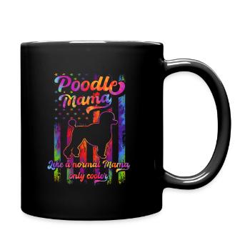 Caniche - Amoureux des chiens - Propriétaires de chiens - Mug uni - noir - Droite