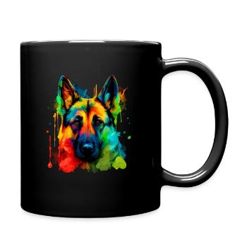 Malinois - Hundeliebhaber - Hundebesitzer - Tasse einfarbig - Schwarz - Rechts