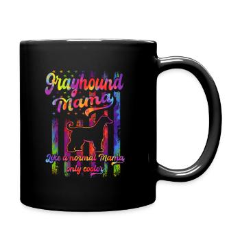 Greyhound - Dog Lovers - Dog Owners - Full Colour Mug - black - Right