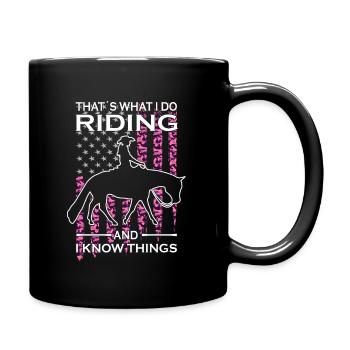 C’est ce que je fais Équitation - Équitation de l’Ouest - Mug uni - noir - Droite