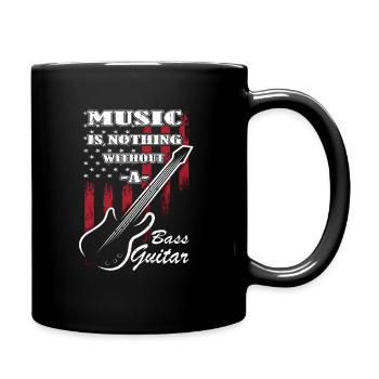 Bassspieler - Gitarre - Gitarrist - Tasse einfarbig - Schwarz - Rechts