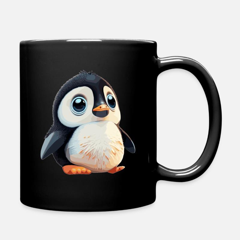 Pinguin - Tasse einfarbig - Schwarz