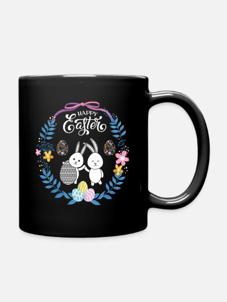 Happy Easter - Full Colour Mug - black
