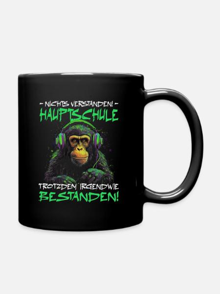 Hauptschule bestanden - Schulabschluss - Tasse einfarbig - Schwarz