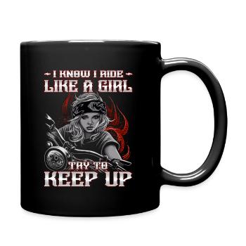 Motorcyclist - Biker / Motorcyclist - Full Colour Mug - black - Right