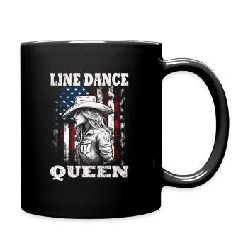 Line Dance | Country Music Line Dancing - Full Colour Mug - black - Right