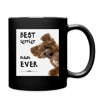 Best terrier mum ever - Full Colour Mug - black - Right