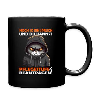 Noch so ein Spruch - guten Morgen - Bürohumor - Tasse einfarbig - Schwarz - Rechts