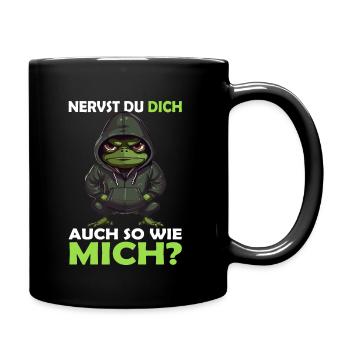 Guten Morgen - sarkastischer ironischer Bürohumor - Tasse einfarbig - Schwarz - Rechts