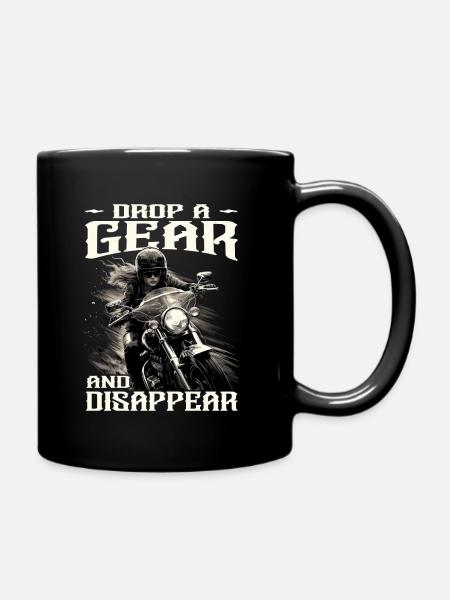 Motorcyclist - Biker / Biker Woman - Full Colour Mug - black