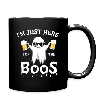 Just here for the boos. - Full Colour Mug - black - Right