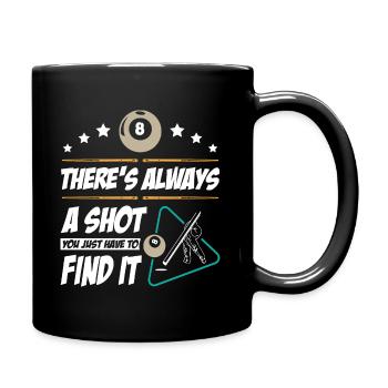 Billiards Player - Tasse einfarbig - Schwarz - Rechts