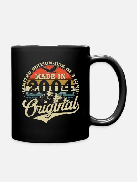 2004 Vintage Born Vintage cadeau d’anniversaire - Mug uni - noir