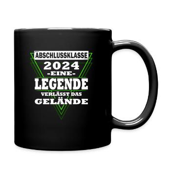 Schulabschluss | Abschlussklasse 2024 | Schüler - Tasse einfarbig - Schwarz - Rechts