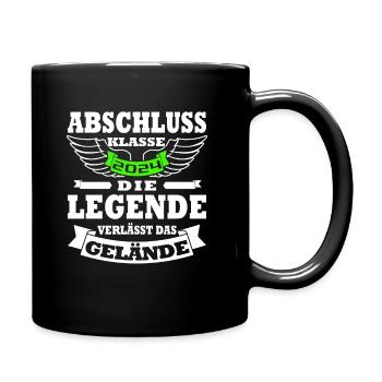 Abschlussklasse 2024 | Schulabschluss | Schüler - Tasse einfarbig - Schwarz - Rechts