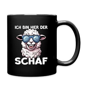 Schäff | Chef | Teamleiter | Abteilungsleiter - Tasse einfarbig - Schwarz - Rechts