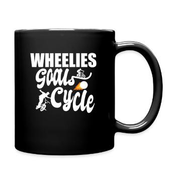 Funny Cycle Ball - Full Colour Mug - black - Right
