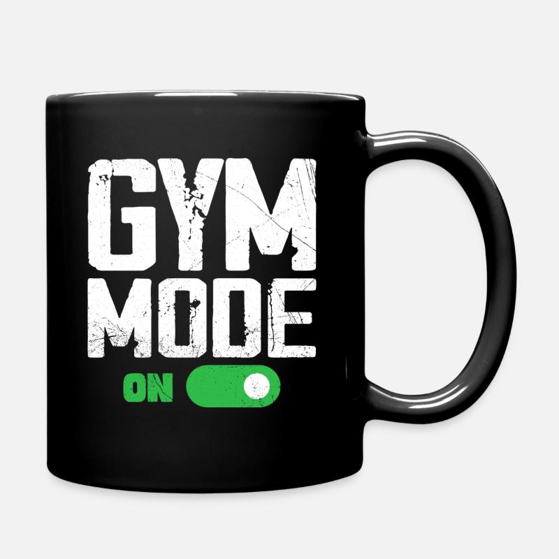 Gym-Modus bei Funny Beast Workout, Men Gym Lifting - Tasse einfarbig - Schwarz