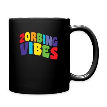 Zorbing Vibes Groovy Zorbing - Full Colour Mug - black - Right