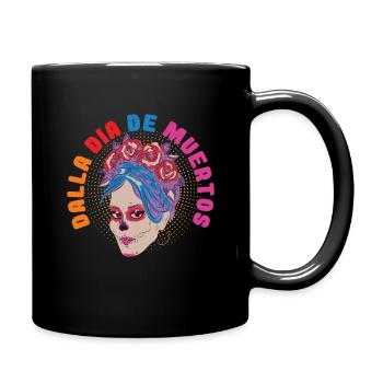 Dalla Dia De Muertos Day Of The Dead - Tasse einfarbig - Schwarz - Rechts