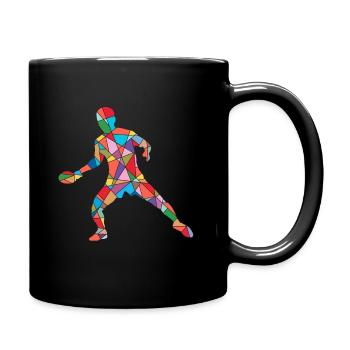 Tischtennisspieler Jungen Herren Tischtennis - Tasse einfarbig - Schwarz - Rechts