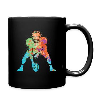 Football américain Sports Garçons Football Enfants - Mug uni - noir - Droite