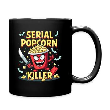 Thème amusant « Serial Popcorn Killer » - Mug uni - noir - Droite