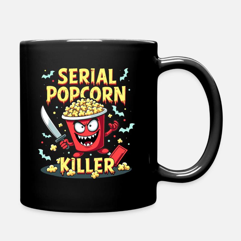 Thème amusant « Serial Popcorn Killer » - Mug uni - noir