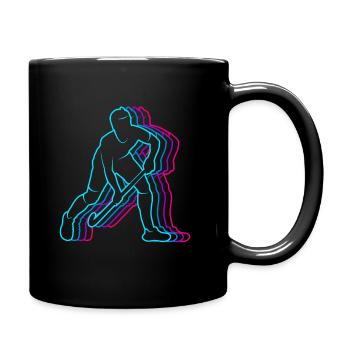 Joueurs de hockey Vintage Hockey Hockey sur gazon pour hommes - Mug uni - noir - Droite
