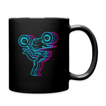 Dirt Biker Vintage Moto Motocross Homme - Mug uni - noir - Droite