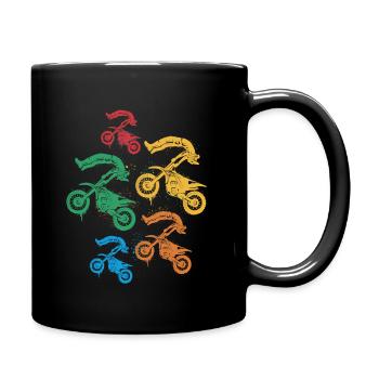Motocross Moto Enfants Dirt Biker Garçons - Mug uni - noir - Droite