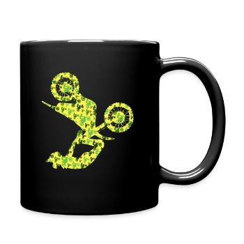 Dirt Biker Motard Garçons Hommes Motocross - Mug uni - noir - Droite