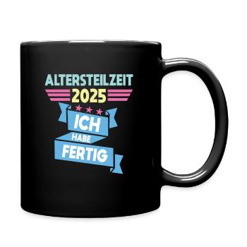 I have finished partial retirement - Full Colour Mug - black - Right