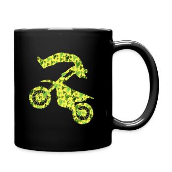 Dirt Biker Garçons Motards Motocross Homme - Mug uni - noir - Droite