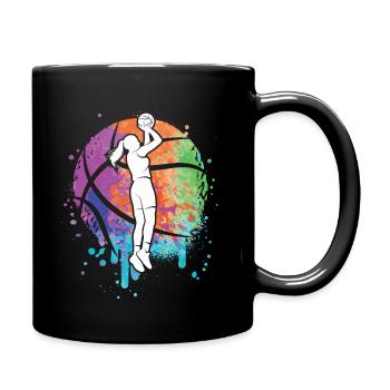Basketball Women Women Basketball Girls - Full Colour Mug - black - Right