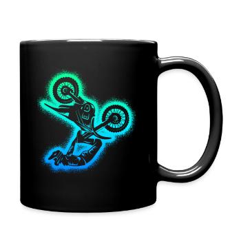 Dirt Biker Dirt Bike Hommes Garçons Motocross - Mug uni - noir - Droite