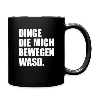 Things That Move Me WASD Funny - Full Colour Mug - black - Right