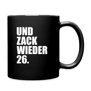 Et Zack Again 26 fléchettes amusantes - Mug uni - noir - Droite