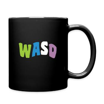 Groovy WASD Gaming - Tasse einfarbig - Schwarz - Rechts