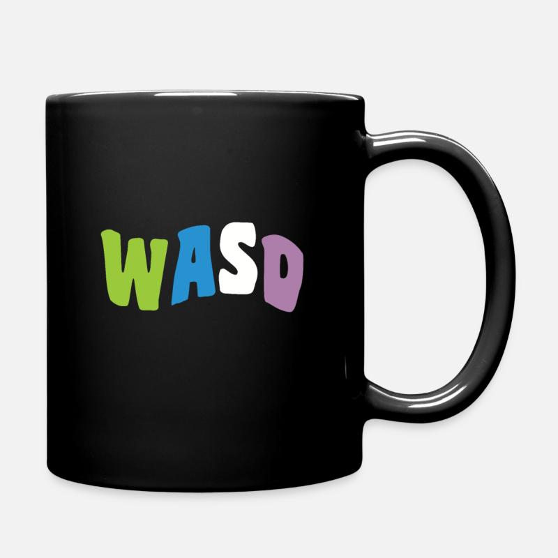 Groovy WASD Gaming - Mug uni - noir