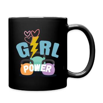 Le pouvoir des filles - Mug uni - noir - Droite